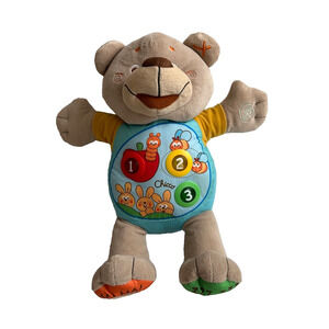 Chicco Count With Me Bear Talks Sounds Light Plush Stuffed Animal Toy Kids Baby